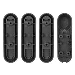 Electric Scooter Wheel Four-way Side Decorative Cover With Reflective Strips & Screws For Xiaomi Mijia 1S / Pro 2, Red, Yellow