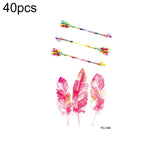 40 قطعة ملصقات وشم صغيرة منعشة مقاومة للماء، RC-445، RC-446، RC-447، RC-448، RC-449، RC-451، RC-452، RC-453، RC-454، RC-455، RC-456، RC-457