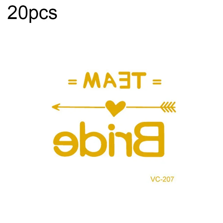 20 قطعة ملصقات وشم عرس مقاومة للماء بطباعة ساخنة لحفلة العزوبية، VC-204، VC-205، VC-206، VC-207، VC-208، VC-209، VC-210، VC-211، VC-212، VC-213، VC-214، VC-215، VC-216، VC-217، VC-218، VC-227، VC-228، VC-229، VC-230، VC-231، VC-232، VC-233