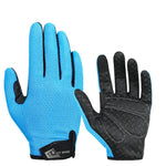 قفازات WEST BIKING YP0211223 كاملة الأصابع لركوب الدراجات بامتصاص الصدمات غير قابلة للانزلاق مع شاشة لمس، M، L، XL