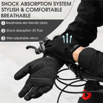 قفازات WEST BIKING YP0211223 كاملة الأصابع لركوب الدراجات بامتصاص الصدمات غير قابلة للانزلاق مع شاشة لمس، M، L، XL
