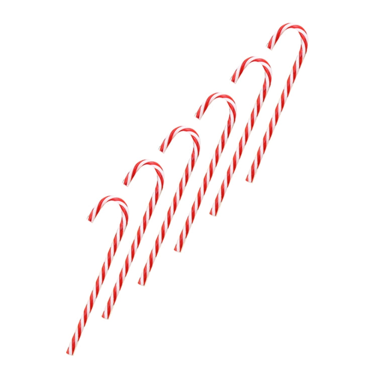 6 PCS / Pack Christmas Decorations Christmas Candy Cane Christmas Tree Ornaments, Candy Cane