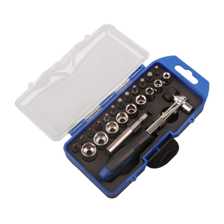 23 PCS / Set Sleeve Batch Quick Wrench Ratchet Screwdriver, 23 PCS / Set