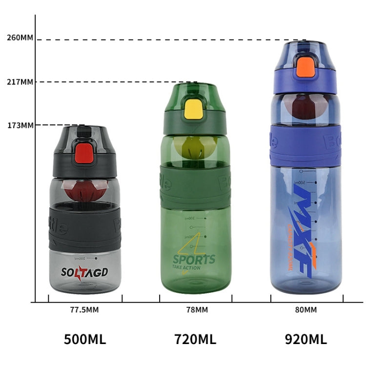 8012 Outdoor Large Capacity Sports Cup Anti-impact Fitness Kettle, Capacity:, 500ml (Pearl White), 500ml (Black Gray), 500ml (Storm Orange), 500ml (Storm Green), 500ml (Storm Blue), 920ml (Pearl White), 920ml (Storm Orange), 920ml (Storm Green)