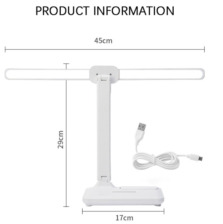 مصباح مكتب LED مزدوج الرأس قابل للشحن، الطراز: نسخة قابس + كابل، قابل لإعادة الشحن 3600 مللي أمبير + كابل، قابل لإعادة الشحن 4000 مللي أمبير + كابل