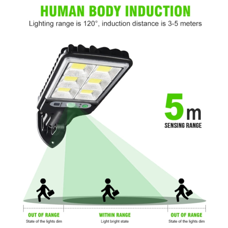 ضوء شارع شمسي مع استشعار حركة جسم الإنسان LED لإضاءة الحديقة، المواصفات: 616A-18 LED، 616B-72 COB، 616C-30 COB، 616A-18 LED مع جهاز تحكم عن بعد، 616B-72 COB مع جهاز تحكم عن بعد، 616C-30 COB مع جهاز تحكم عن بعد