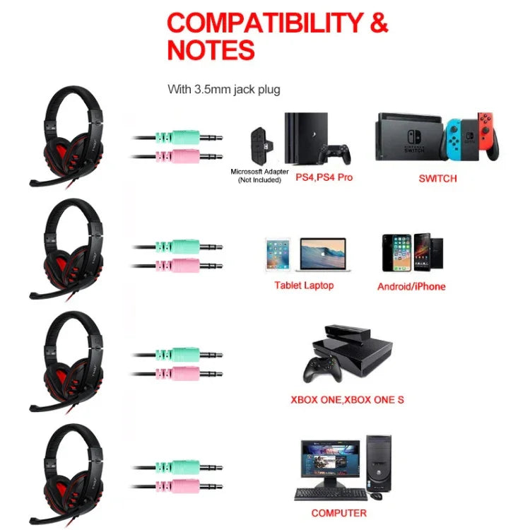 مجموعة ألعاب T-WOLF TF-800 4 في 1 لوحة مفاتيح وفأرة وسماعة مضيئة
