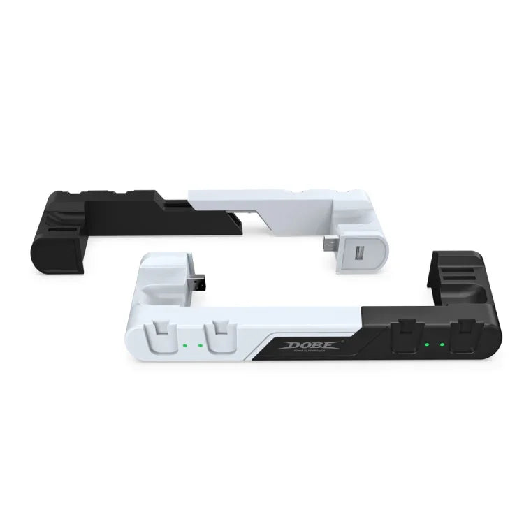 قاعدة شحن 4 في 1 لجهاز التحكم DOBE TNS-0122 لأجهزة Switch OLED، TNS-0122 أحمر أسود، TNS-0122 أبيض أسود