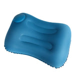Travel Inflatable Press U-Shaped Neck Guard Pillow, Flocked U009-01（Peacock Green ）, Flocked U009-03（Light Gray）, Flocked U009-04（Medium Blue）, Flocked U009-02（Rose Red）, Flocked U009-05（Dark Blue）, Flocked U009-060（Sky Blue）, Flocked U009-070（Orange）