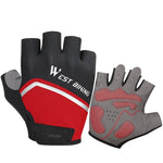 قفازات WEST BIKING YP0211222 نصف أصابع لركوب الدراجات بامتصاص الصدمات، M، L، XL