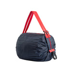 Shopping Bag Foldable Travel Shoulder Portable Bag, Navy, Pink Colorful, Black Leopard, Rhombus Pattern, Big Flower Pattern