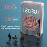 ميكروفون مكبر صوت محمول للتدريس مع عرض الوقت ZXL-H3، المواصفات: H3 سلكي (أسود)، H3 سلكي (أبيض)، H3 سلكي (ذهبي وردي)، H3 لاسلكي (أسود)، H3 لاسلكي (أبيض)، H3 لاسلكي (ذهبي وردي)