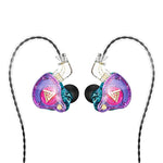 QKZ AK6 PRO سماعات أذن سلكية بمضخم صوت HiFi مع ميكروفون، ملونة، أسود، أبيض، أخضر