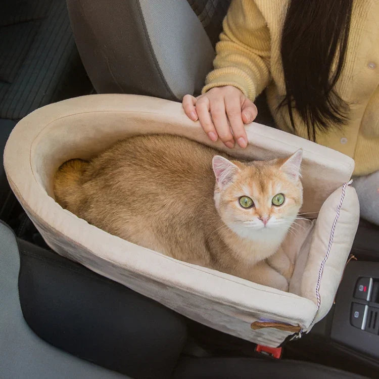 وسادة سرير محمولة لمقعد التحكم المركزي في السيارة، مربع + رمادي، مربع رمادي + حصيرة صيفية