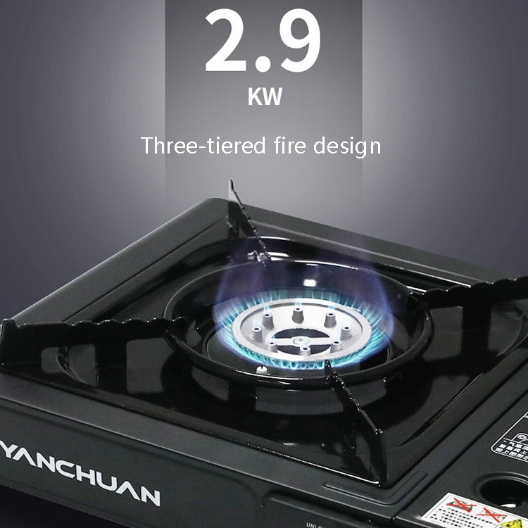 موقد غاز محمول خارجي YANCHUAN، النوع: للاستخدام مرة واحدة، للاستخدام المزدوج