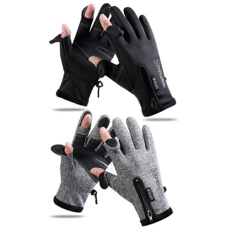 قفازات ركوب رياضية خارجية دافئة بدون أصابع مع شاشة لمس، صيد، M، L، XL، XXL