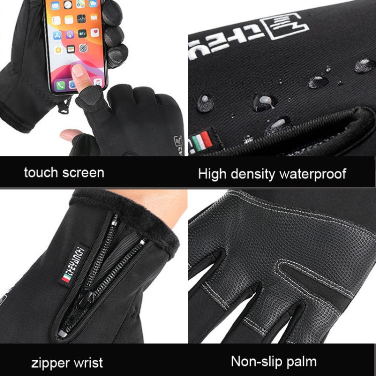قفازات ركوب رياضية خارجية دافئة بدون أصابع مع شاشة لمس، صيد، M، L، XL، XXL