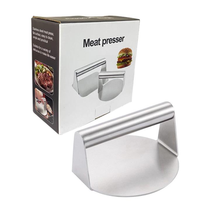 Stainless Steel Hamburger Manual Meat Press, Specification: Circular, Circular, Square