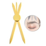 Three-point Positioning Tattoo Measuring Eyebrow Ruler, Silver, Gold, Black