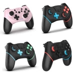 جهاز تحكم ألعاب بلوتوث لاسلكي مع برمجة ماكرو لجهاز Switch Pro، أزرق أيسر وأخضر أيمن