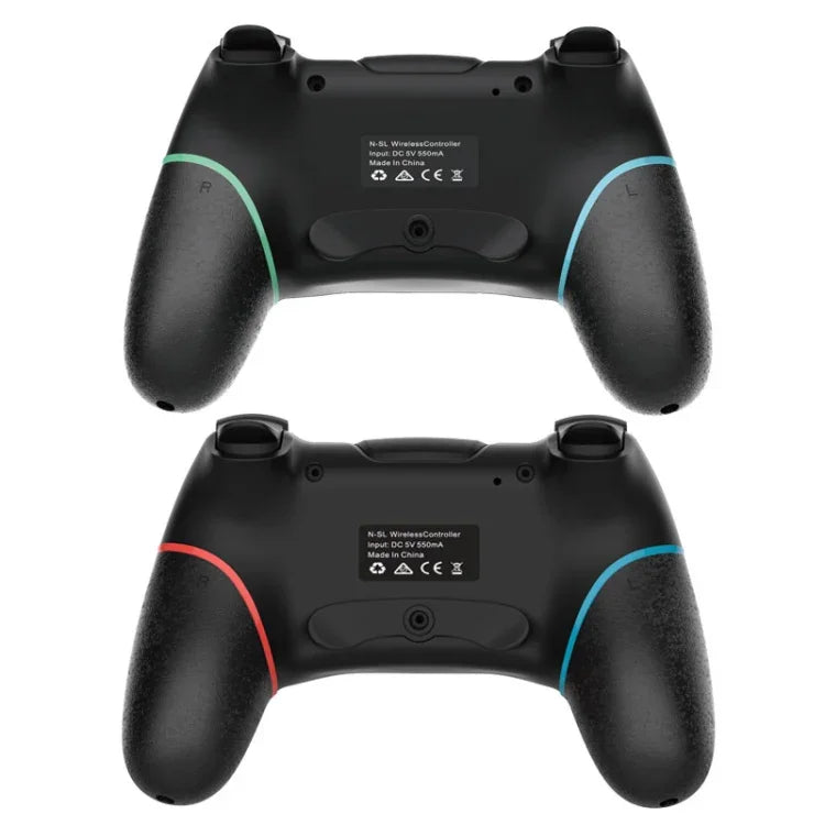جهاز تحكم ألعاب بلوتوث لاسلكي مع برمجة ماكرو لجهاز Switch Pro، أزرق أيسر وأخضر أيمن