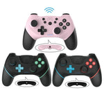 جهاز تحكم ألعاب بلوتوث لاسلكي مع برمجة ماكرو لجهاز Switch Pro، أزرق أيسر وأخضر أيمن