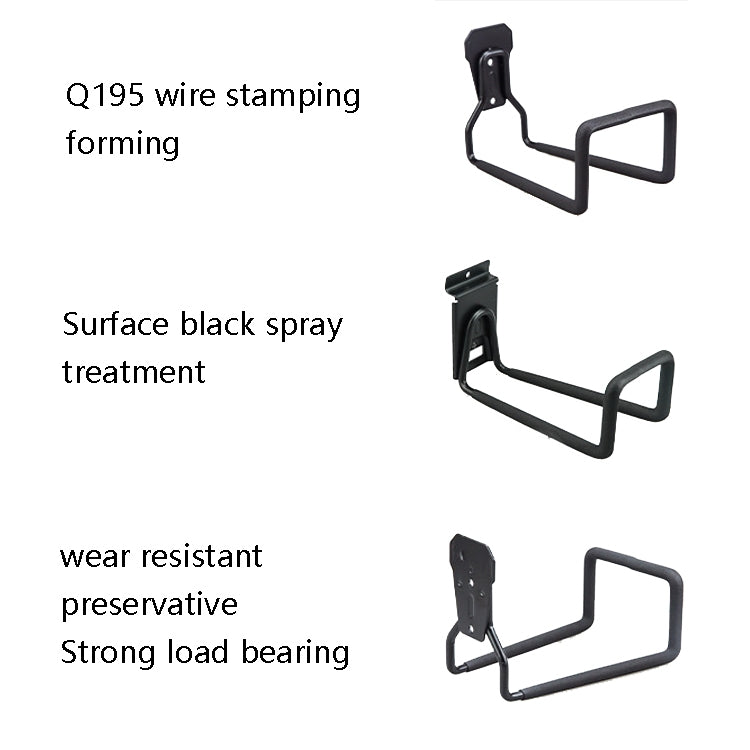 Pipeline Hook Heavy Water Pipe Wire Storage Garage Hook, Style:, Groove Plate
