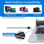 ميكروفون مكثف USB بقاعدة مرنة للكمبيوتر المكتبي MI520، إصدار USB مع ضوء RGB تنفسي