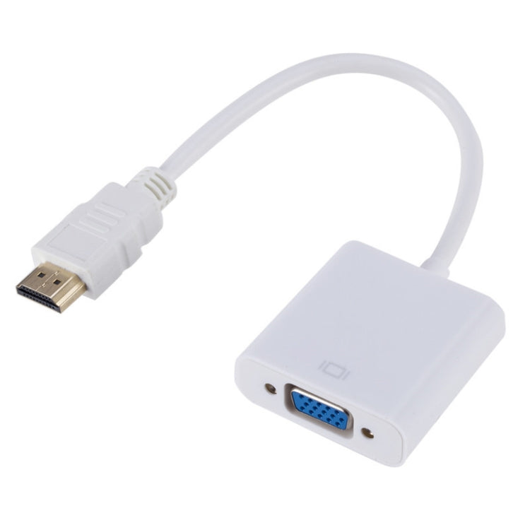 محول ZHQ007 بدقة HD 1080P من HDMI إلى VGA، أبيض، أسود