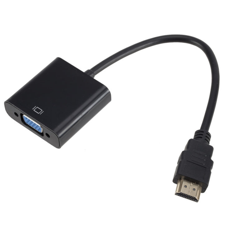 محول ZHQ007 بدقة HD 1080P من HDMI إلى VGA، أبيض، أسود