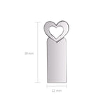 محركات فلاش USB 2.0 عالية السرعة على شكل قلب Zshqu2، 4 جيجابايت، 8 جيجابايت، 16 جيجابايت، 32 جيجابايت، 64 جيجابايت، 128 جيجابايت
