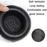 زوج سماعات إسفنجية من جلد أصلي لسماعات B&O BeoPlay H7 / H9 / H9i، H7 / H9 / H9i (أسود)، H7 / H9 / H9i (مشمشي)