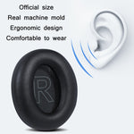 2pcs Protein Leather Sponge Earphone Cover For Anker Soundcore Life, Q10 (Black+Red), Q20 (Black), Q30 (Black), Q35 (Black), Q35 (Dark Blue), For Anker Soundcore Life Q35