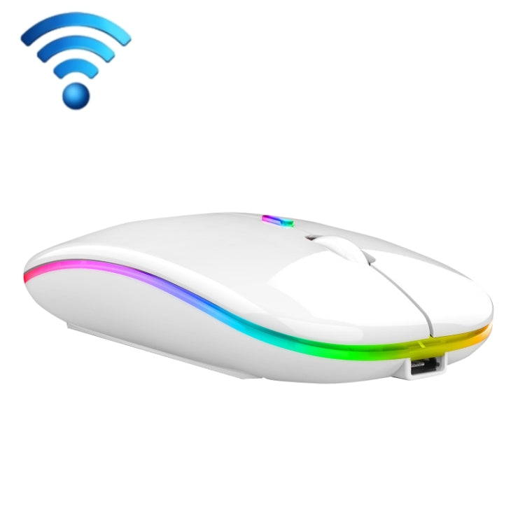 فأرة لاسلكية ملونة مضيئة C7002 بدقة 2400 DPI بأربعة أزرار، 2.4G أبيض، 2.4G ذهبي وردي، 2.4G أسود، 2.4G فضي رمادي، أوضاع مزدوجة أبيض، أوضاع مزدوجة أسود، أوضاع مزدوجة فضي، أوضاع مزدوجة ذهبي