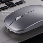 فأرة لاسلكية ملونة مضيئة C7002 بدقة 2400 DPI بأربعة أزرار، 2.4G أبيض، 2.4G ذهبي وردي، 2.4G أسود، 2.4G فضي رمادي، أوضاع مزدوجة أبيض، أوضاع مزدوجة أسود، أوضاع مزدوجة فضي، أوضاع مزدوجة ذهبي