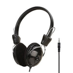 سماعة رأس Soyto SY808MV للصفوف الدراسية عبر الإنترنت والمكاتب، طول الكابل: 1.6 متر، أسود 3.5 مم، أسود 6.5 مم