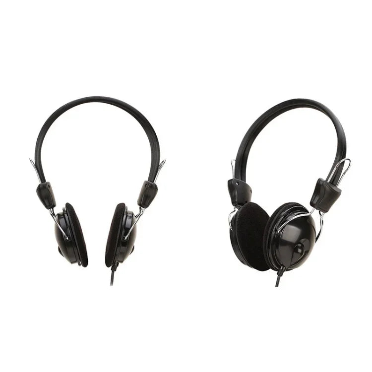 سماعة رأس Soyto SY808MV للصفوف الدراسية عبر الإنترنت والمكاتب، طول الكابل: 1.6 متر، أسود 3.5 مم، أسود 6.5 مم