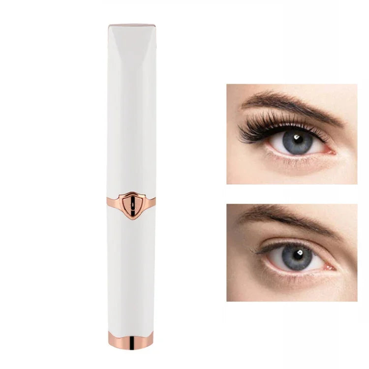 Long-Lasting Styling Smart Electric Eyelash Curler, White, Black