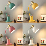 مصباح LED حماية للعين لطاولة الطلاب YY-1109 مع حامل قلم، قابس CN، المواصفات: ثلاثي الألوان، بدون لمبة