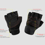 ST-2120 Gym Exercise Equipment Anti-Slip Gloves, S, M, L, XL