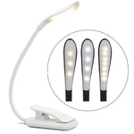 مصباح مشبك كتاب قابل للطي 8027D-2، 7 حبات LED حماية للعين، أبيض، أسود