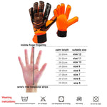 زوج واحد من قفازات حارس المرمى Ailsports ST5511 بسماكة حماية أصابع من اللاتكس، المقاسات: 5، 6، 7، 8، 9، 10، 11