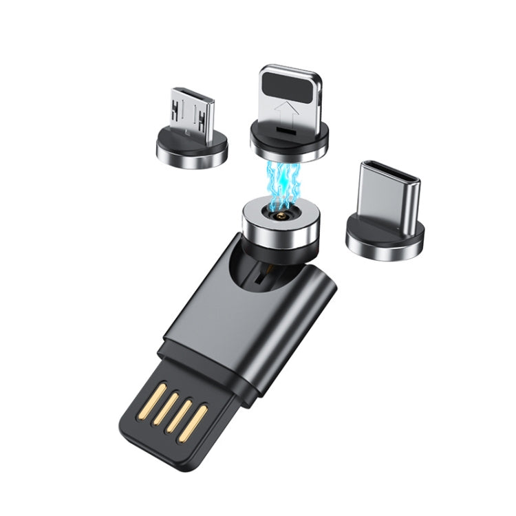 محول مغناطيسي USB محمول، ألوان عشوائية، وظيفة بيانات، وظيفة شحن