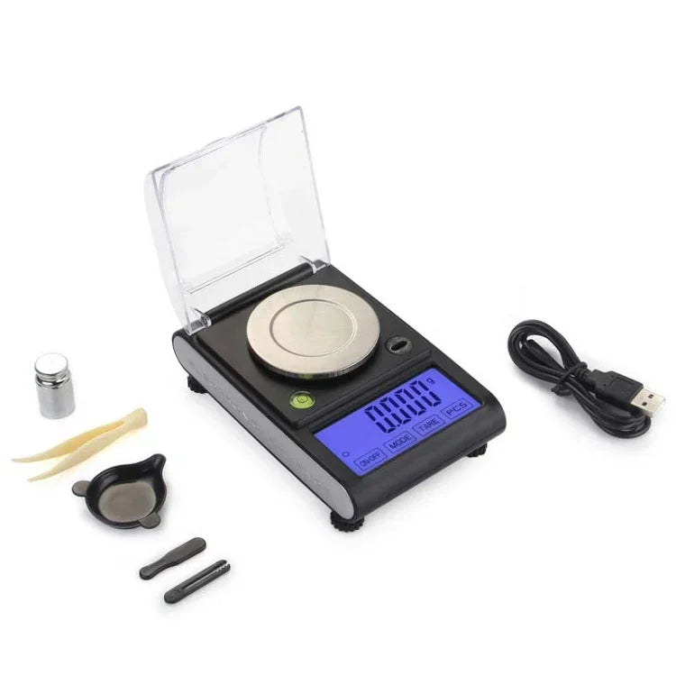 ميزان ماسة قيراط، ميزان مجوهرات إلكتروني دقيق، 50g / 0.001g