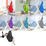 Kids Elastic Hammock Indoor Outdoor Swing, Size:, 1x2.8m (Red), 1x2.8m (Green), 1x2.8m (Dark Blue), 1x2.8m (Purple), 1x2.8m (Sky Blue), 1x2.8m (Silver Gray), 1x2.8m (Black), 1.5x2.8m (Red), 1.5x2.8m (Green), 1.5x2.8m (Dark Blue), 1.5x2.8m (Purple)