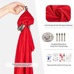 Kids Elastic Hammock Indoor Outdoor Swing, Size:, 1x2.8m (Red), 1x2.8m (Green), 1x2.8m (Dark Blue), 1x2.8m (Purple), 1x2.8m (Sky Blue), 1x2.8m (Silver Gray), 1x2.8m (Black), 1.5x2.8m (Red), 1.5x2.8m (Green), 1.5x2.8m (Dark Blue), 1.5x2.8m (Purple)
