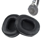 زوجان من وسادات الأذن الإسفنجية لسماعة Audio-Technica ATH-M50 / M40 / M50X / MSR7، جلد غنم أسود، جلد ماعز بني، جلد غنم كاكي، جلد ماعز أسود
