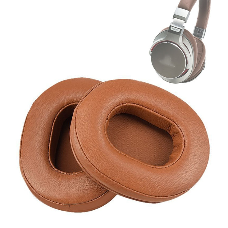 زوجان من وسادات الأذن الإسفنجية لسماعة Audio-Technica ATH-M50 / M40 / M50X / MSR7، جلد غنم أسود، جلد ماعز بني، جلد غنم كاكي، جلد ماعز أسود