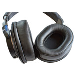 زوج واحد من وسادات الأذن لسماعة Audio-Technica ATH-M50X/M30X/M40X/M20X، المواصفات: فرو أسود، فرو بني، جلد بروتين أسود، جلد بروتين بني، شبكة سوداء، جل ثلجي أسود، جلد غنم سميك بني
