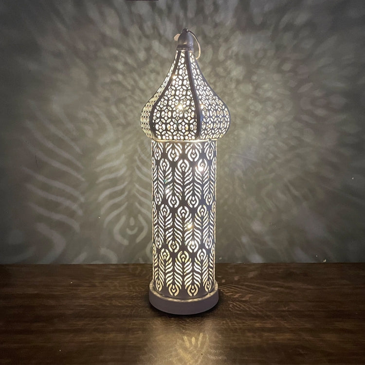 Moroccan Hollow LED Wrought Iron Decorative Lamp, Spec:, Small, Medium, Large